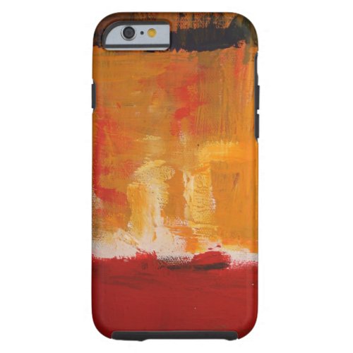 Red Yellow Abstract Expressionist Artwork Tough iPhone 6 Case