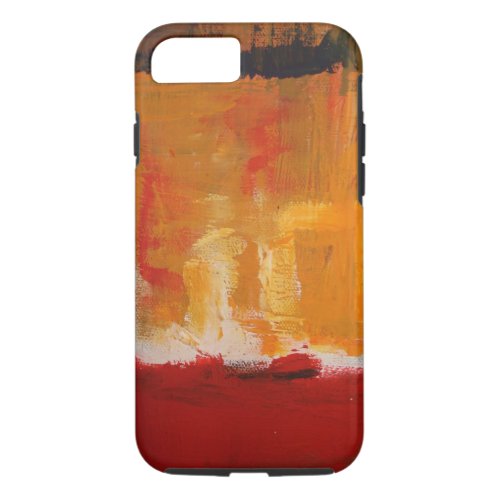 Red Yellow Abstract Expressionist Artwork iPhone 87 Case