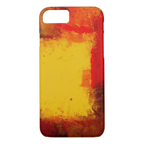 Red Yellow Abstract iPhone 7 Case