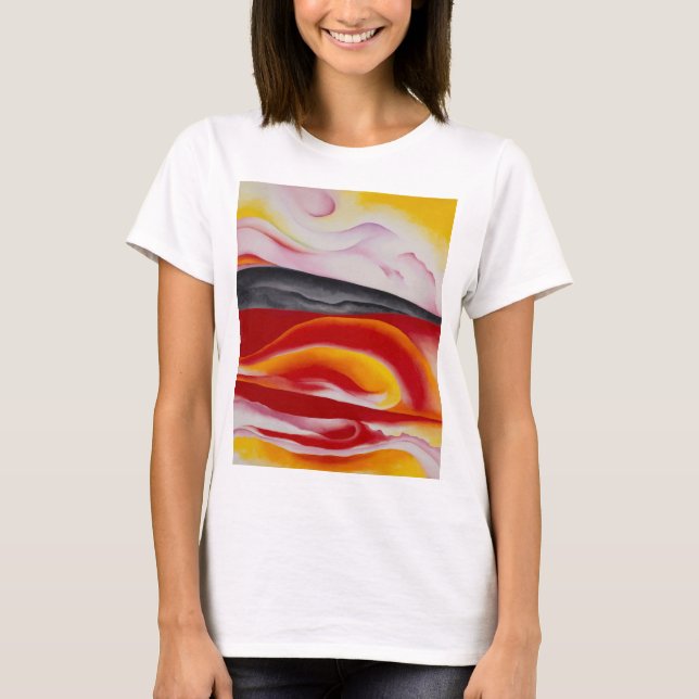 Red, Yellow and Black Streak | Georgia O'Keeffe | T-Shirt (Front)