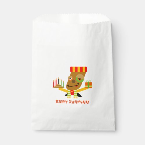Red Yellow and Green Happy Kwanzaa Party Favor Bag