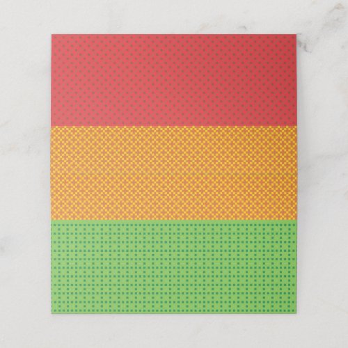 Red yellow and green Juneteenth flag pattern Loyalty Card