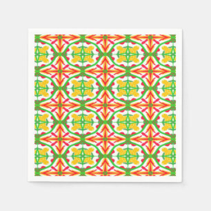 Red, Yellow and Lime Green Napkins