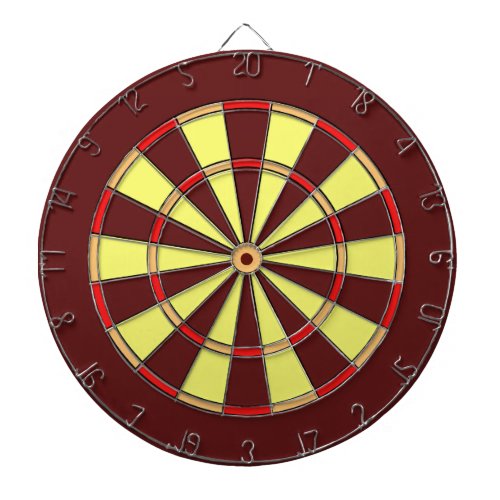 Red Yellow and Orange Standard Dart Board