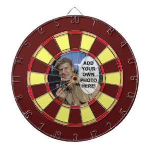 Red Yellow and Orange Standard Photo Dartboard