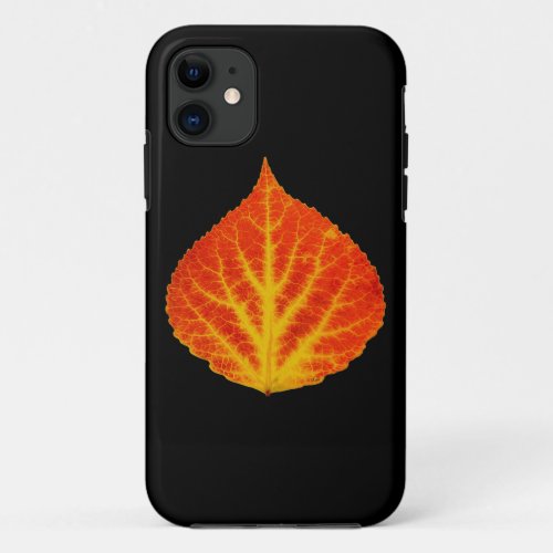 Red  Yellow Aspen Leaf 10 iPhone 11 Case