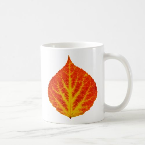 Red  Yellow Aspen Leaf 10 Coffee Mug