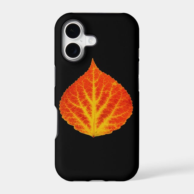 Red & Yellow Aspen Leaf #10 Iphone Case (Back)