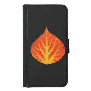 Red & Yellow Aspen Leaf #10 Samsung Galaxy S5 Wallet Case