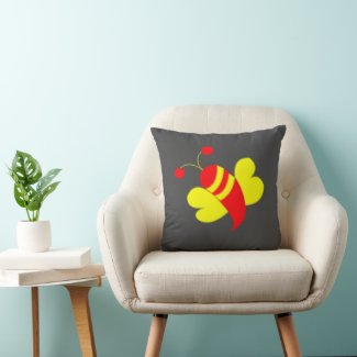 Red Yellow Bee Honey Bee Bumble Bee 