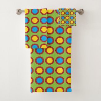 Red Yellow Blue Circles Pattern