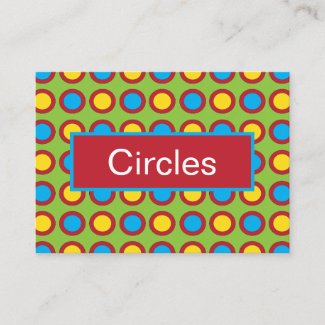 Red Yellow Blue Circles Pattern