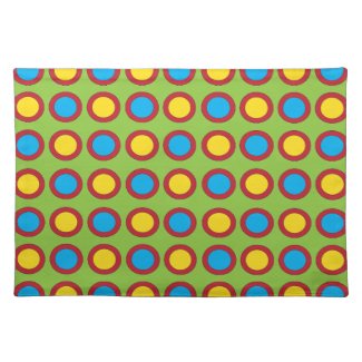 Red Yellow Blue Circles Pattern