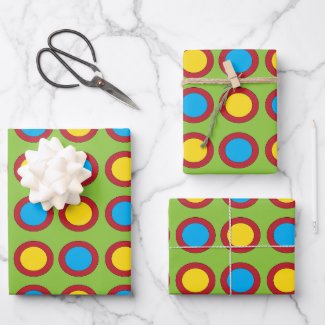 Red Yellow Blue Circles Pattern