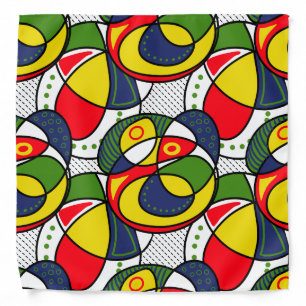 Red Yellow Blue Green Beach Ball Bandana