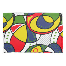 Red Yellow Blue Green Beach Ball Pillow Case