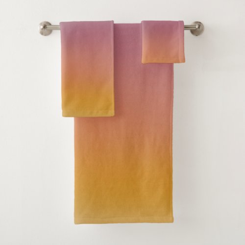 Red Yellow Blue Green Colors Template Abstract Art Bath Towel Set