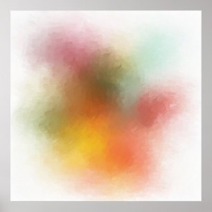 Red Yellow Blue Green Purple Pink Trendy Modern Poster