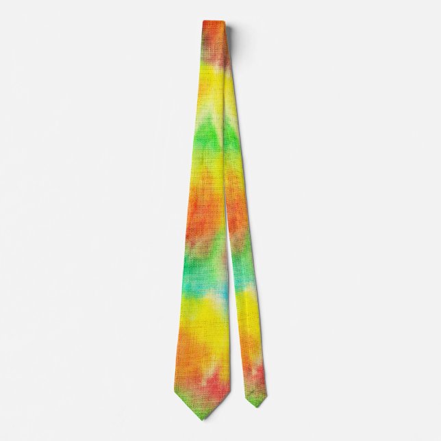 Red yellow blue green tie dye (Front)