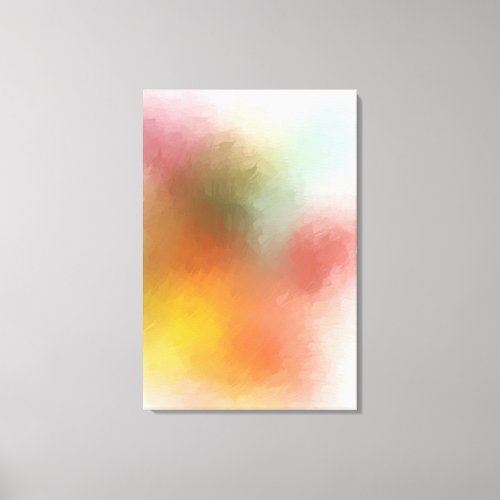 Red Yellow Blue Modern Colorful Abstract Artwork Canvas Print