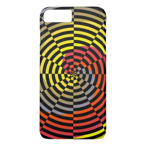 Red Yellow Blue Spiral by Kenneth Yoncich iPhone 8 Plus7 Plus Case