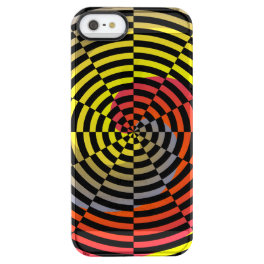 Red Yellow Blue Spiral by Kenneth Yoncich Clear iPhone SE/5/5s Case