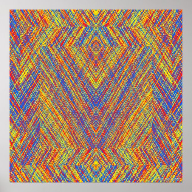 Red Yellow Blue Thatch Reflections  Poster (Front)