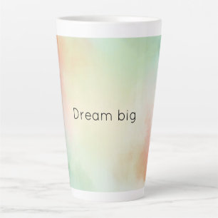 Red Yellow Blush Tie Dye Latte Mug