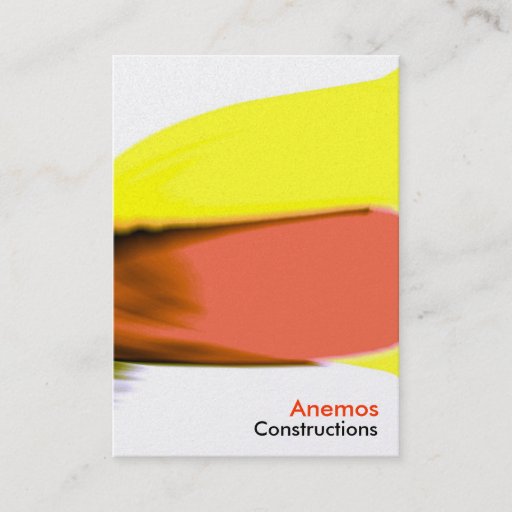 Customizable red yellow business cards