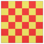Red Yellow Check Checkered Pattern Design  Fabric