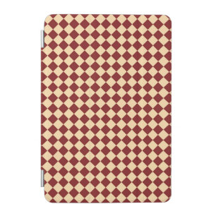 Red Yellow Checker Diamond Pattern iPad Mini Cover