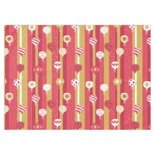 Red Yellow Christmas Tree Ornaments Tablecloth