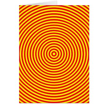 Red & Yellow Concentric Circles by designs4you at Zazzle
