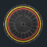 Red Yellow Dart Board<br><div class="desc">Red yellow house party modern, man cave, man den dartboard.</div>