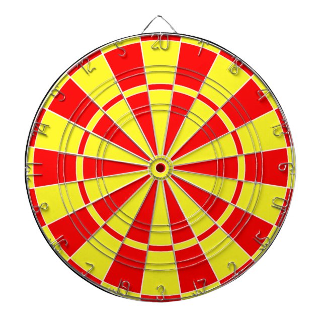 Red & Yellow Dart Board (Front)