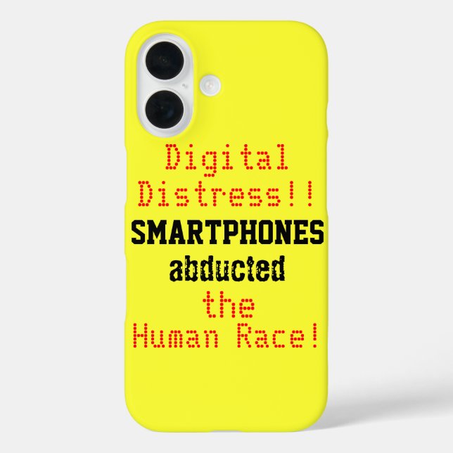 Red Yellow Digital Distress Humor Case-Mate iPhone Case (Back)