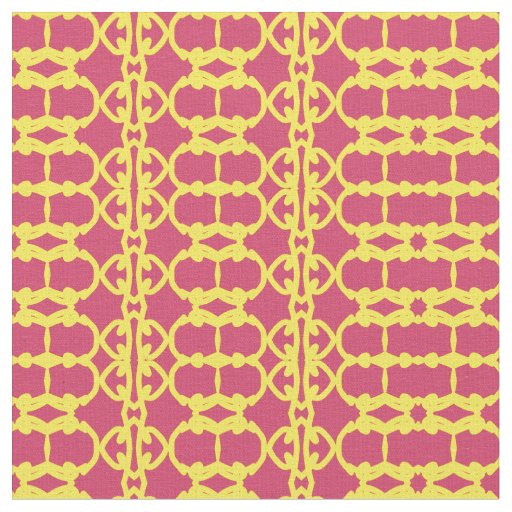 Red & Yellow fabric print pattern design 