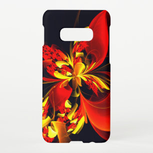 Red Yellow Floral Modern Abstract Art Pattern #10 Samsung Galaxy S10E Case