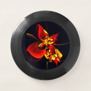 Red Yellow Floral Modern Abstract Art Pattern #10 Wham-O Frisbee