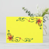 Red/Yellow Flower Border (Standing Front)