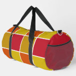 Red, Yellow, Gold and Orange Squares Duffle Bag