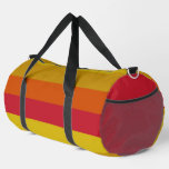 Red, Yellow, Gold and Orange Stripes Duffle Bag