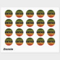 Red Yellow Green Abstract Art Smoke Stickers | Zazzle