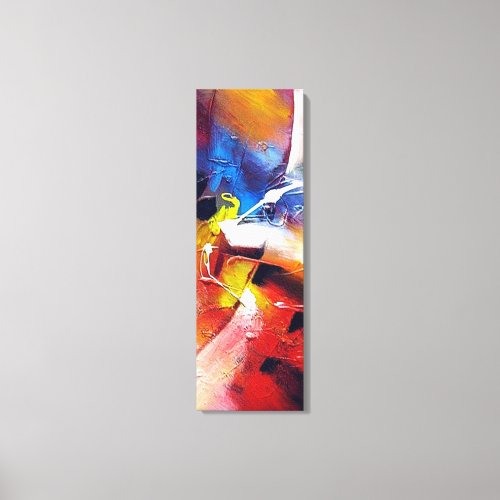 Red Yellow Green Blue Abstract Canvas Print