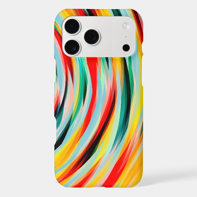 Red Yellow Green Blue Black Case-Mate iPhone Case (Back)