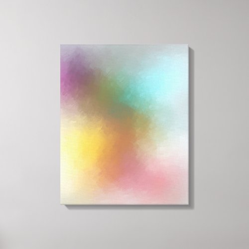 Red Yellow Green Blue Purple Pink Colorful Modern Canvas Print