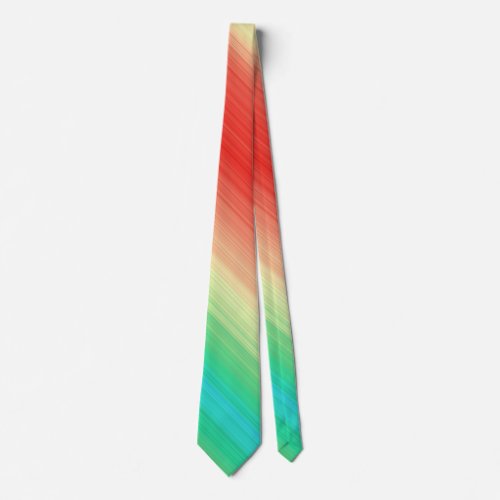 Red Yellow Green Blue Stripes Tie