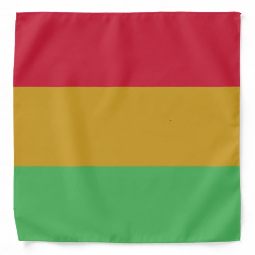 Red yellow green Juneteenth colors Bandana