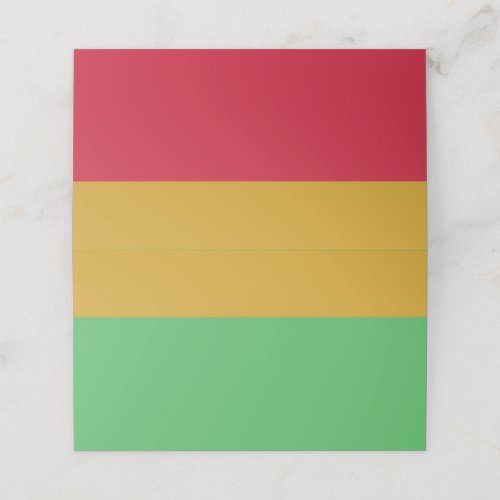 Red yellow green Juneteenth colors Loyalty Card