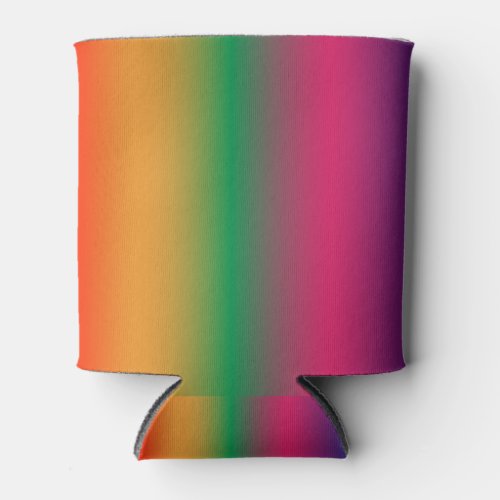 Red yellow green pink violet gradient can cooler